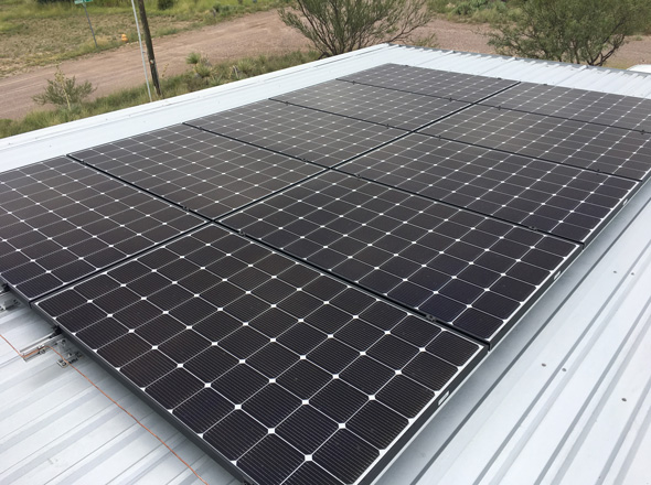 PV Installation near Marfa Texas