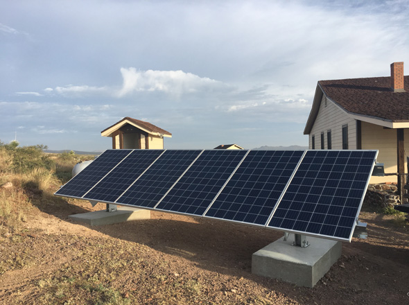 PV Installation near Valentine Texas